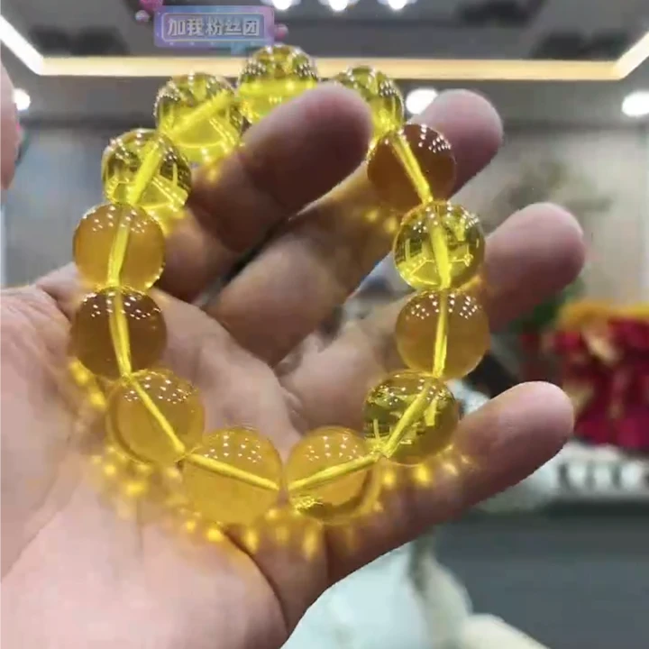 金珀手串男女同款送礼物