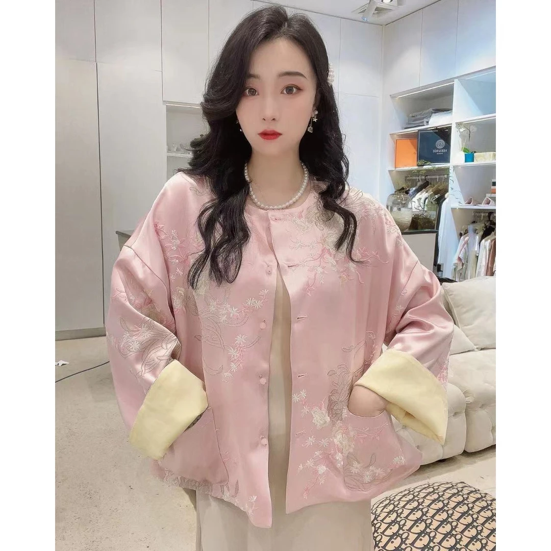 新中式上衣长袖气质休闲百搭复古春季秋季女外套上衣女外套