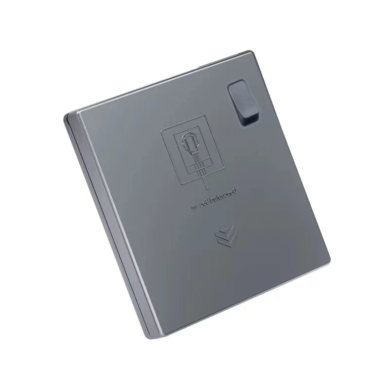 86型 钢化玻璃防水隐藏式 一开五孔  一开16A 插座10A内嵌2.4CM