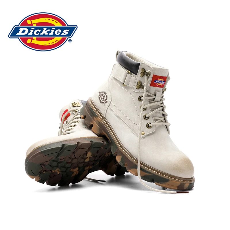 Dickies马丁靴男秋冬棉鞋雪地靴英伦风工装靴男士中帮靴子潮男靴