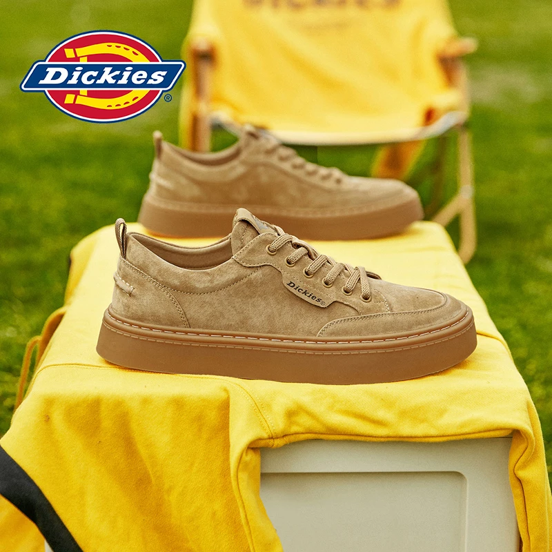 Dickies新款板鞋小麦色男运动休闲板鞋百搭时尚低帮男鞋男士复古