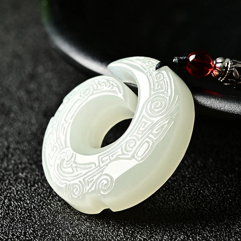 新疆和田玉时来运转玉吊坠男女款扭转乾坤天然玉石项链玉佩吊坠