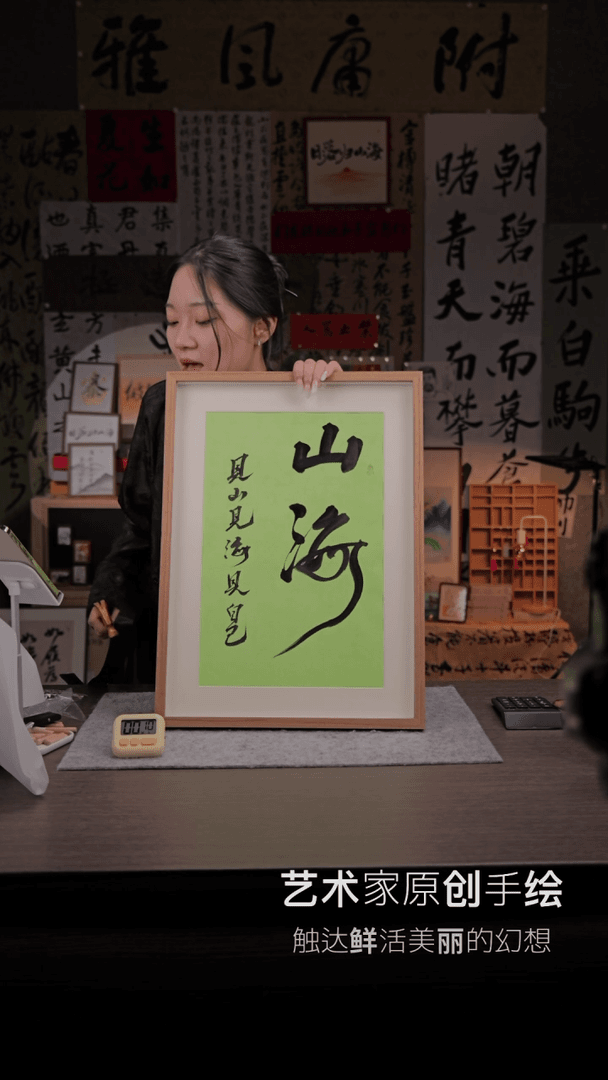【闪购商品】书法229  山海  4K  框架