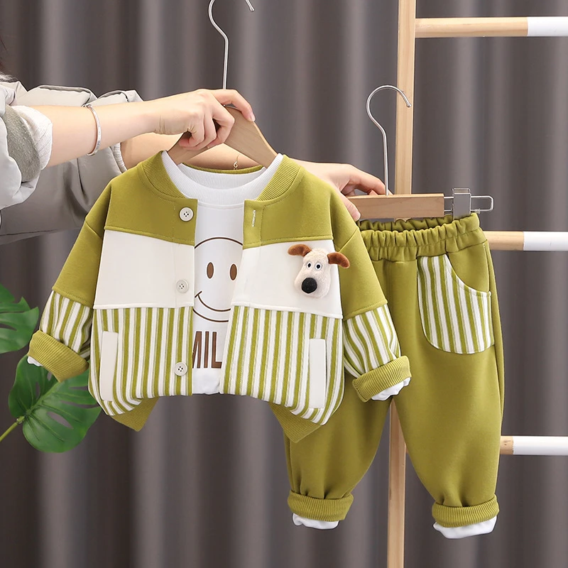 儿童秋季套装男童秋装宝宝早秋衣服2025新款婴幼儿童装洋气炸街潮