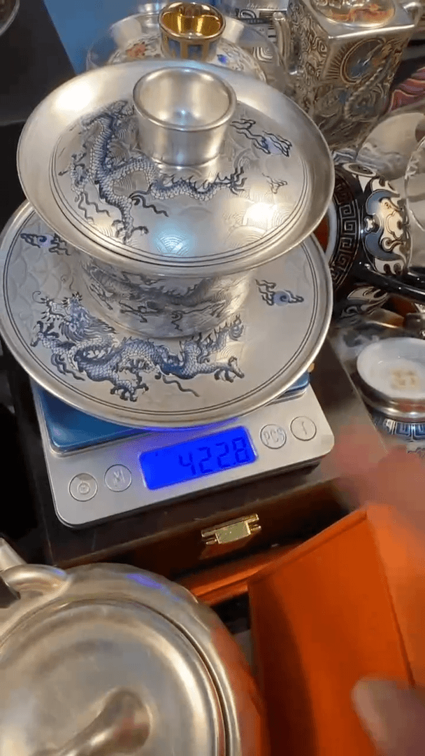 【闪购商品】瓷杯-龙纹盖碗