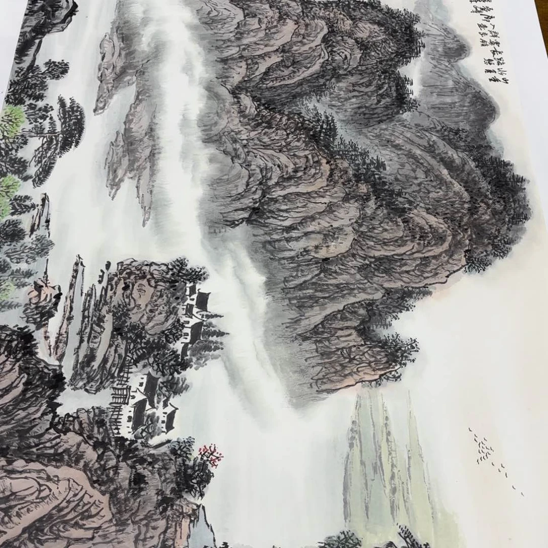 绘画晨*陶尚华山水画248/123