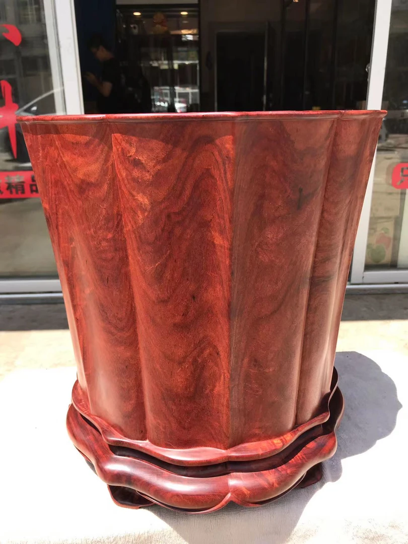 超大尺寸 字画筒  书房 家居大摆件（非洲小叶紫檀《血檀》）