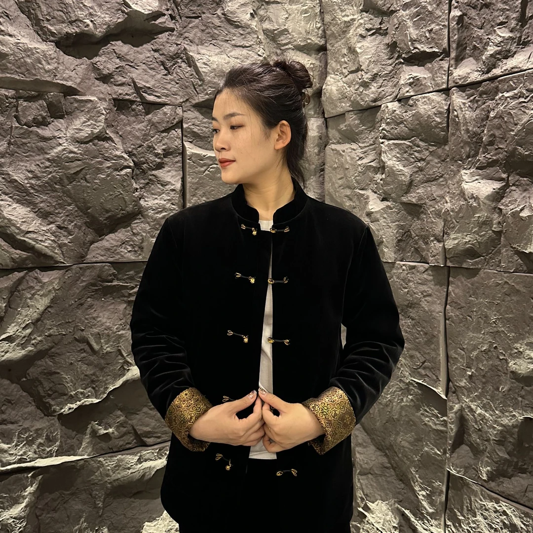 【济晨达人男装专属】24 690男士新款时尚休闲唐装棉外套