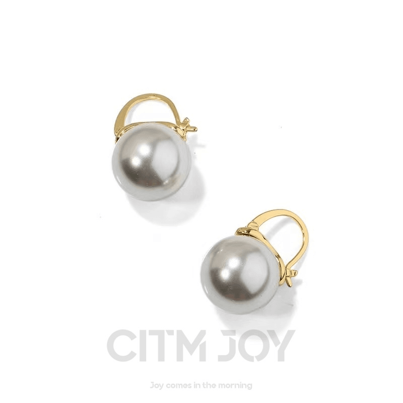 铜合金仿珍珠耳饰 港风气质珍珠耳坠优雅淑女耳环   H1210