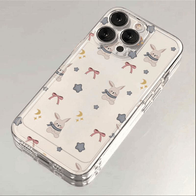 蝴蝶结兔子适用iphone15/13苹果14手机壳华为vivo小米oppo防摔软