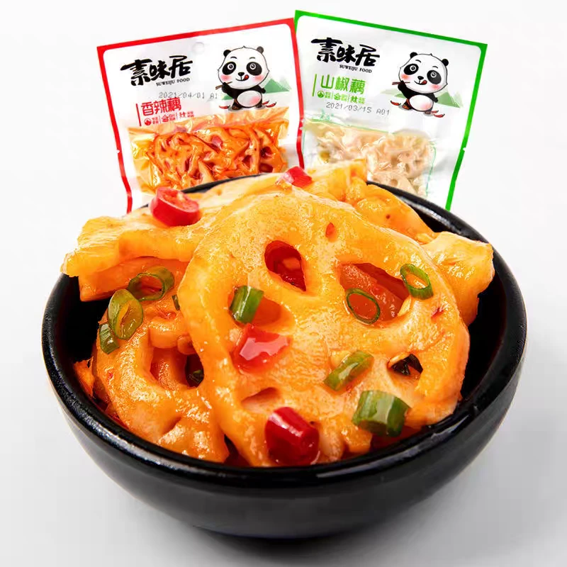 素味居 山椒香辣藕片 山椒香辣土豆片80g/袋