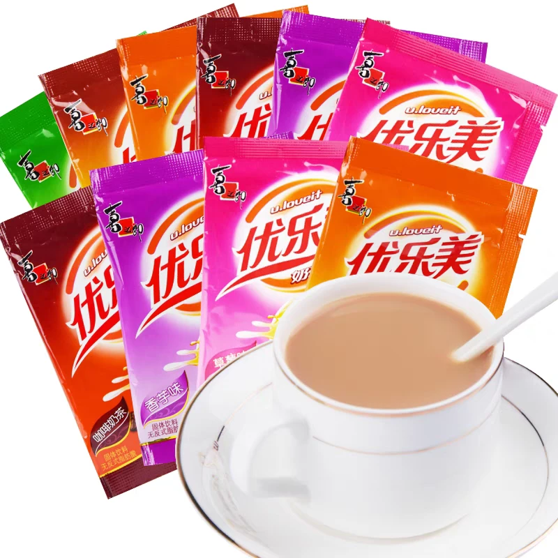 喜之郎优乐美奶茶 香芋草莓麦香巧克力咖啡原味22g