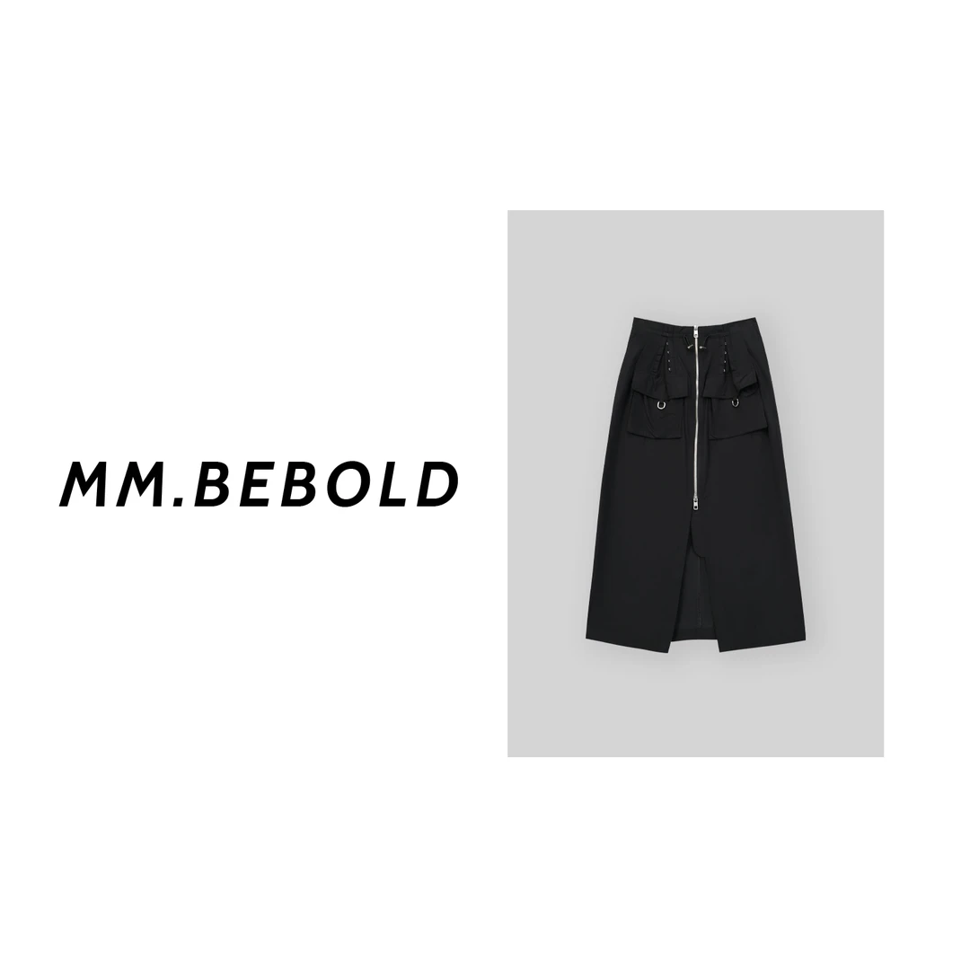 【妙姐精选】深圳高端欧货拉链开叉半身裙XS717