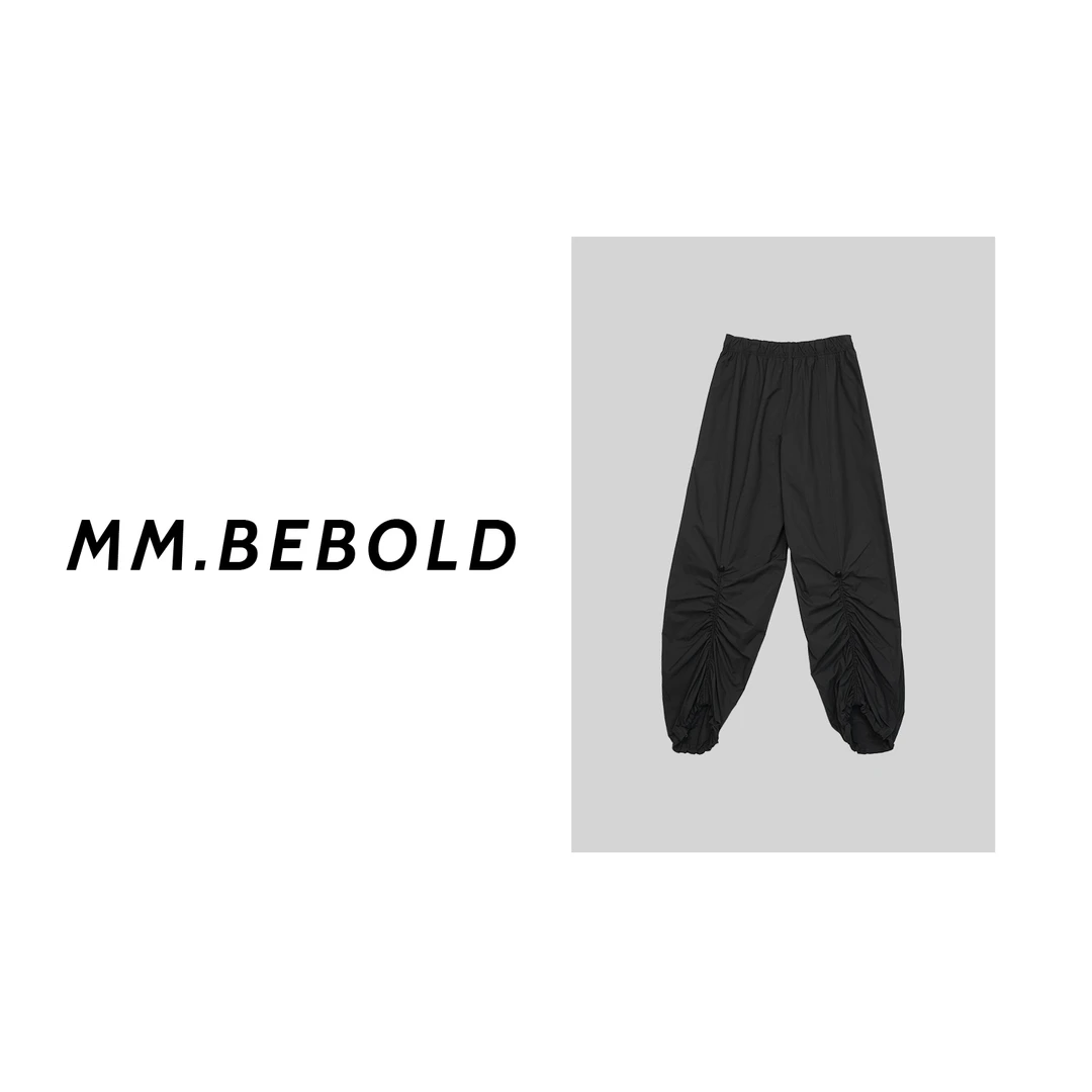 【妙姐精选】深圳高端欧货后褶皱束口休闲长裤XS733