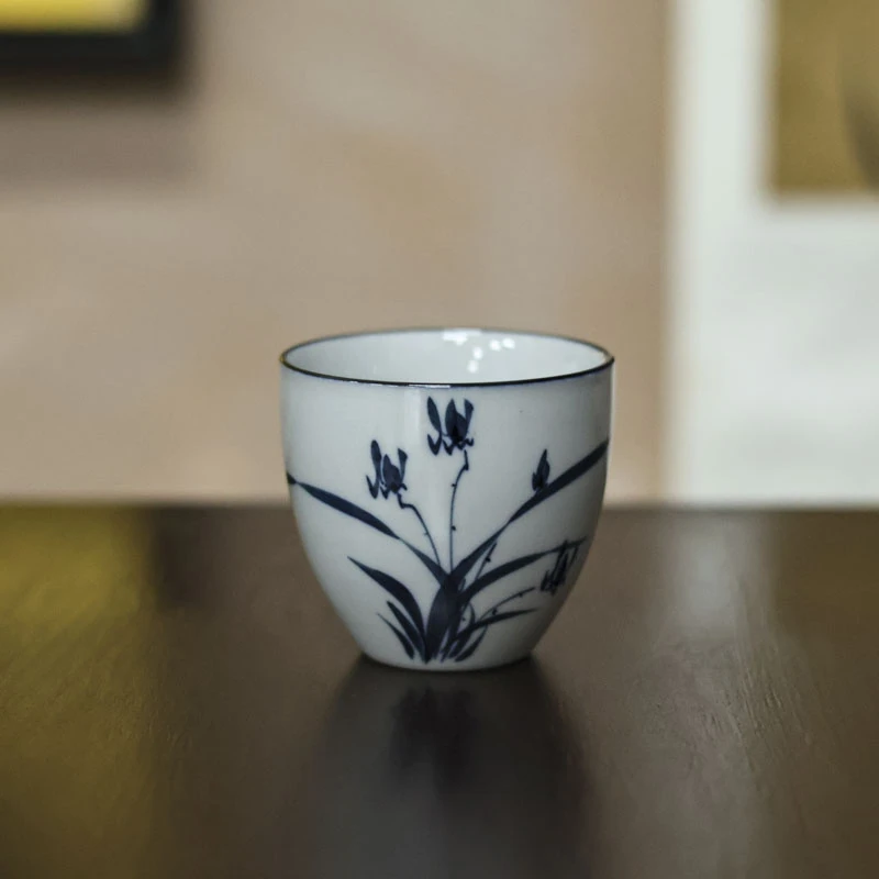 【一碗专属】 兰花杯（Q3716）