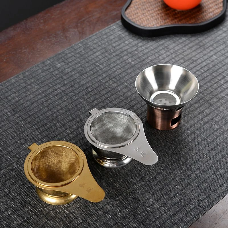 不锈钢茶漏斗茶具滤茶器茶隔器茶叶过滤器茶水分离器过滤网茶道配