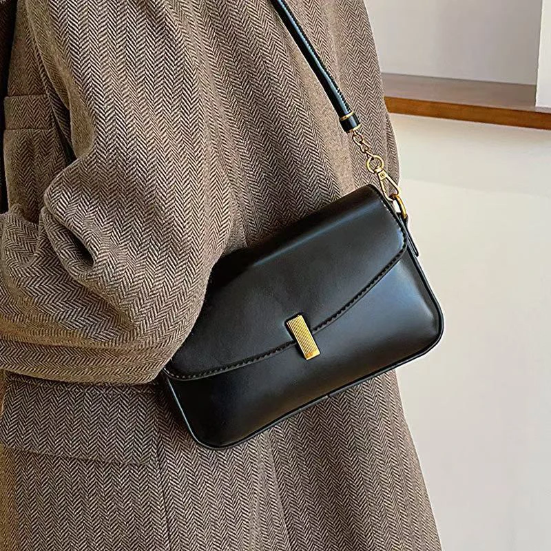 257 复古小包包女秋冬百搭单肩斜挎包时尚腋下小方包