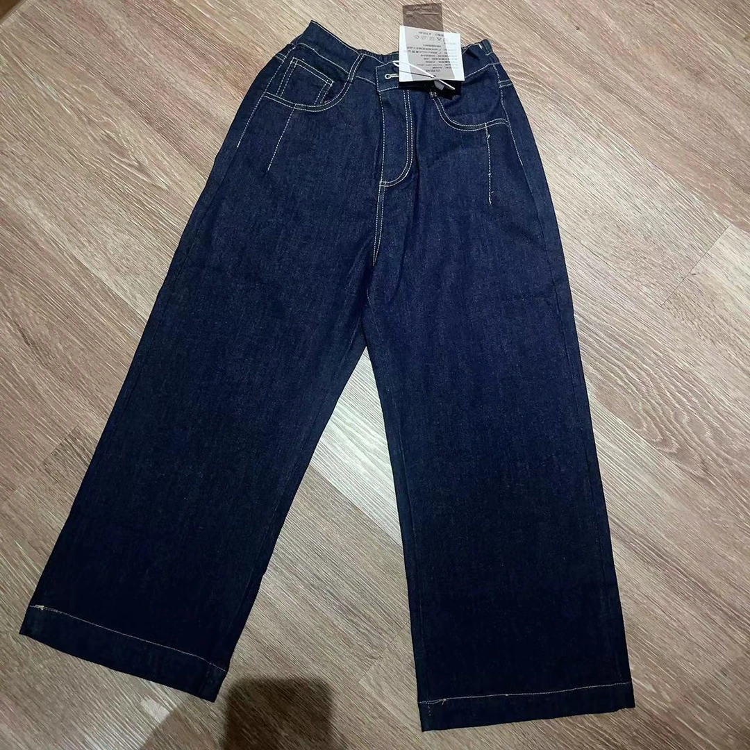 9971新款潮流时尚百搭直筒裤阔腿裤牛仔裤休闲裤女