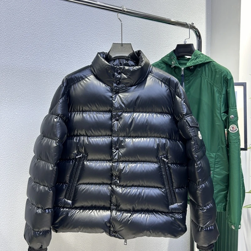全新未使用Moncler盟可睐 男士黑色厚款立领羽绒服 LULE 1A00003
