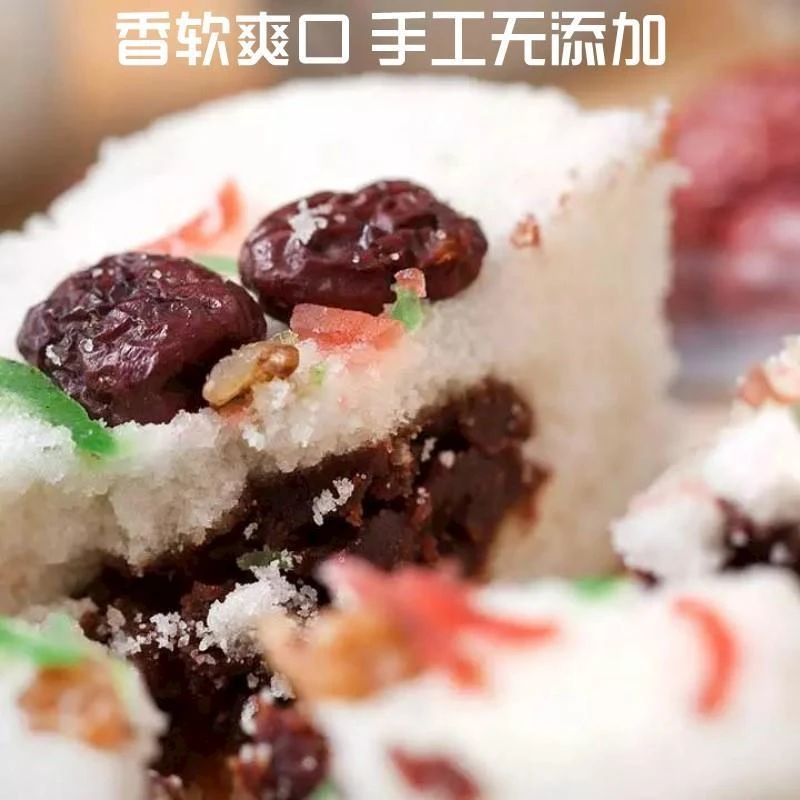 上海特产现做高桥小香松糕桂花大白糕小赤豆沙糕核桃仁夹心糯米糕