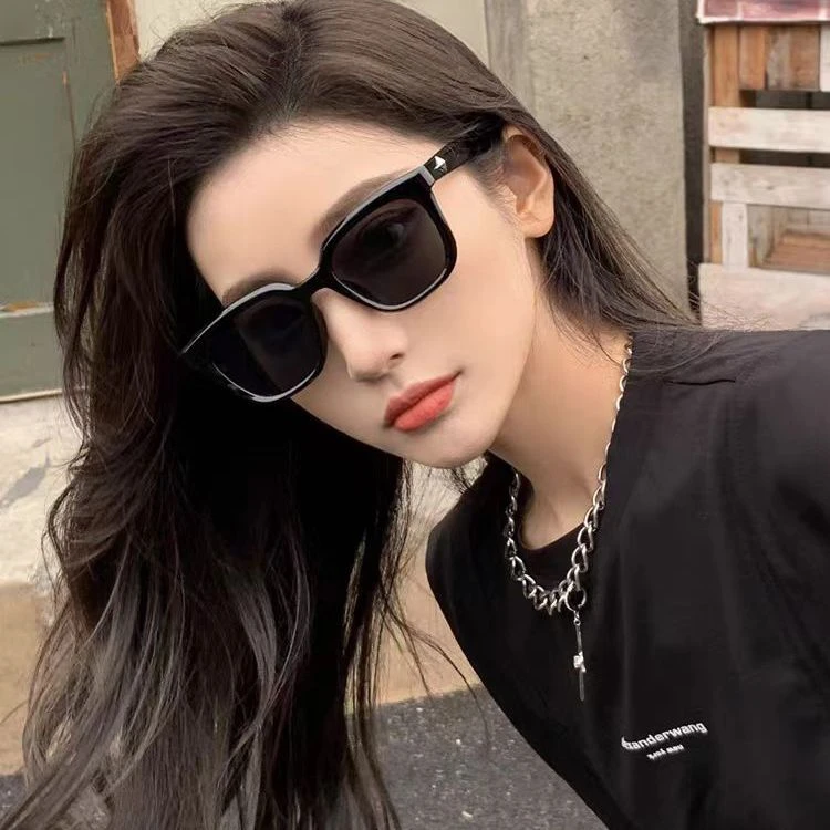 韩版大框百搭高级感墨镜夏季圆脸显瘦时尚开车护眼太阳镜优品
