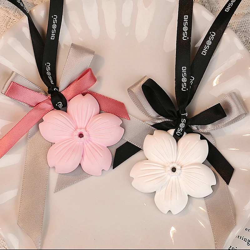 车载香薰片粉色樱花石膏香薰挂片 家居衣柜鞋柜橱柜玄关香薰蜡片