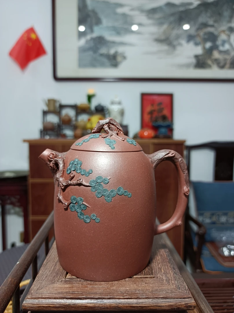 陈莉紫砂 陈莉 迎客松 底槽清 280CC 紫砂壶家用泡茶茶具