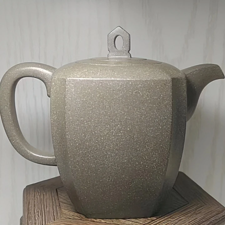 陈莉紫砂  陈莉 宝方壶  蟹壳青    230CC    紫砂壶家用泡茶茶具