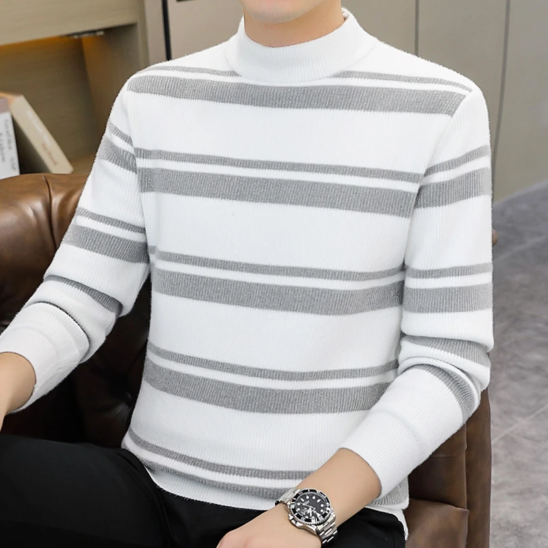 秋款青春流行长袖套头毛衣