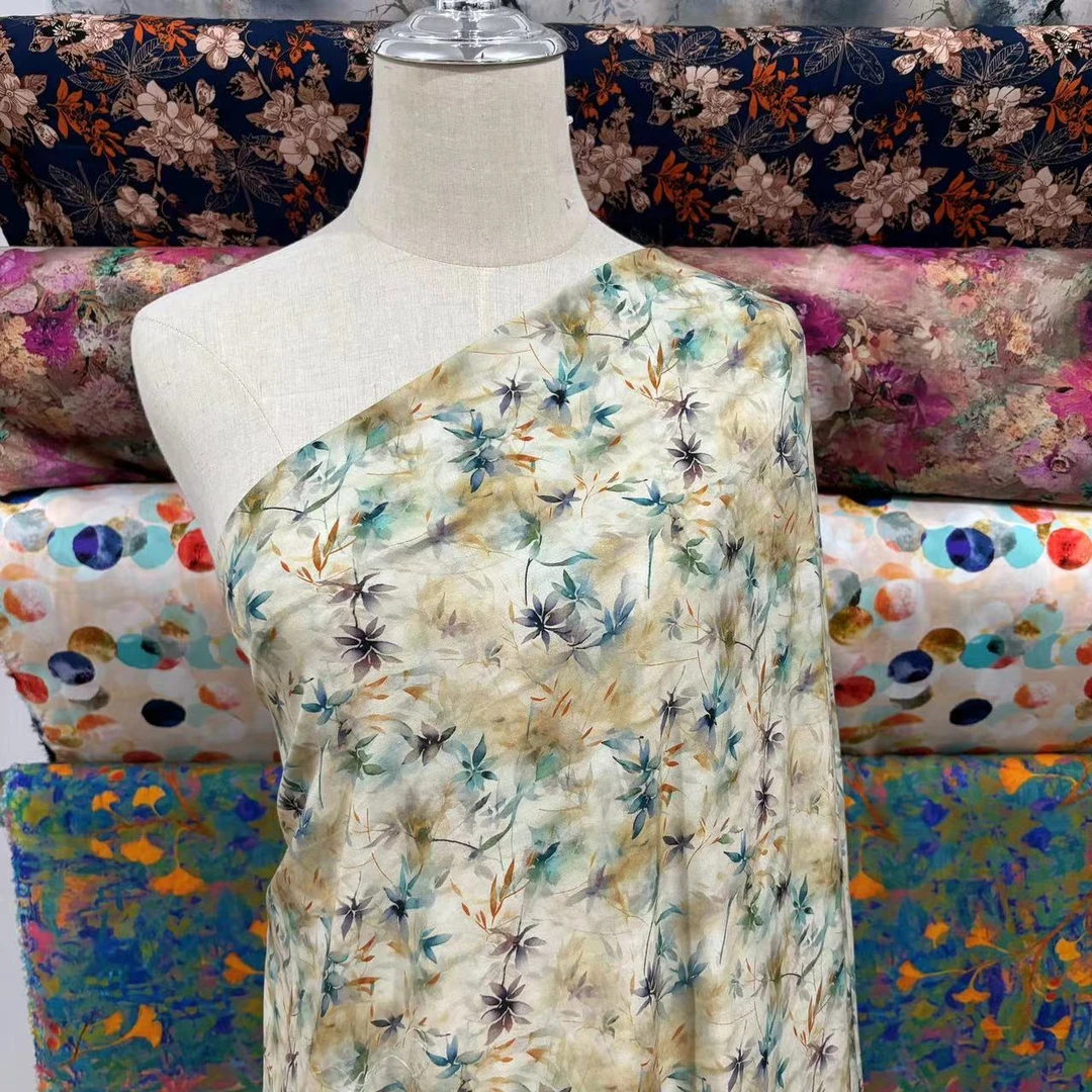 【九玥 蚕香】AAA精品木棉扎染时尚小花布料面料