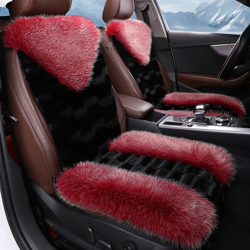 汽车坐垫屁股垫毛绒车内用品毛毛款秋冬季冬天主驾驶网红女士座垫