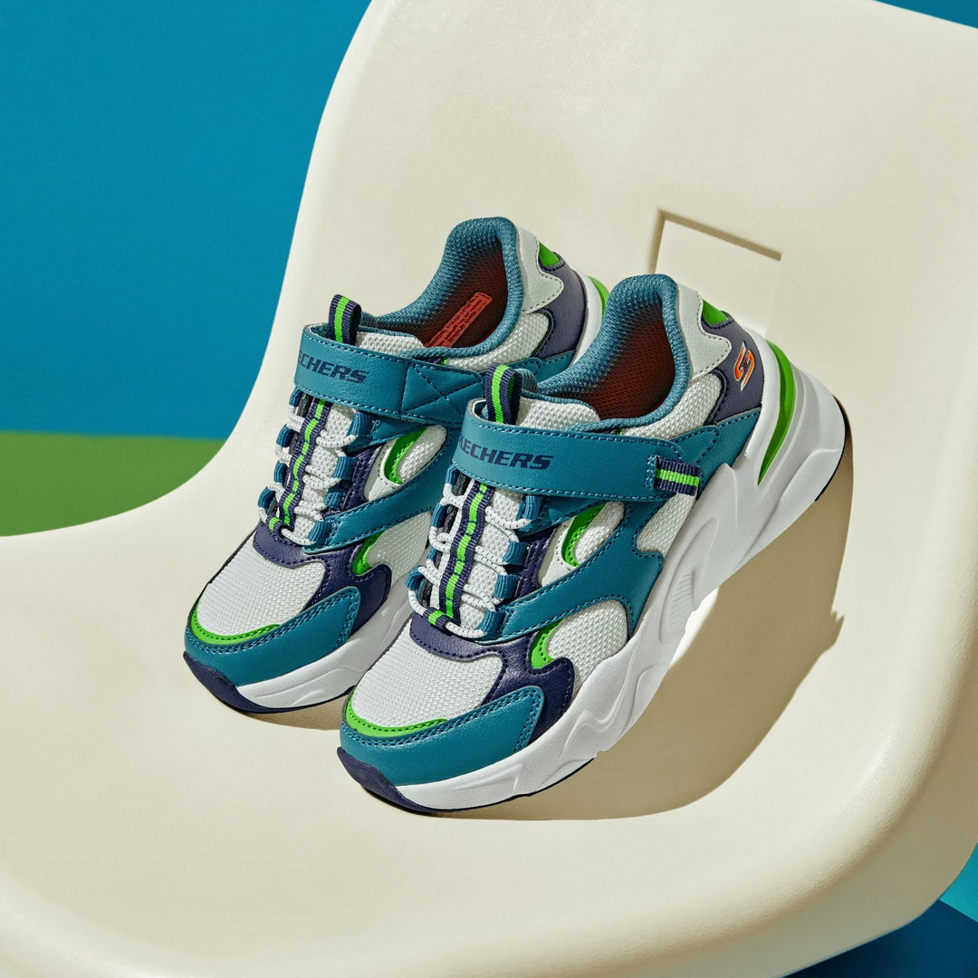 Skechers斯凯奇男童大童鞋2025新款轻便舒适老爹潮流休闲运动鞋