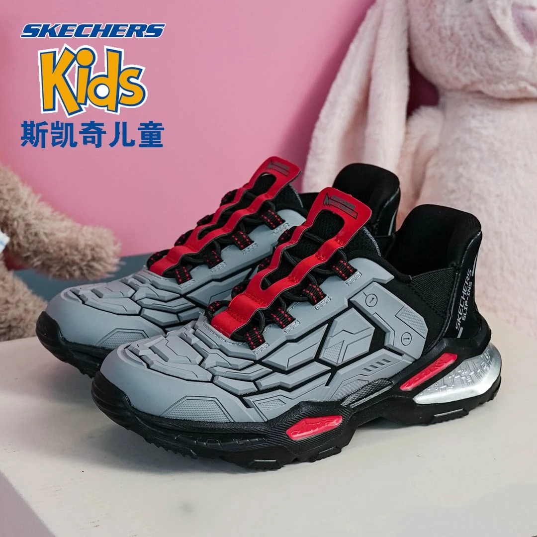 斯凯奇儿童鞋秋冬中大童网面潮流休闲鞋舒适百搭防滑运动鞋跑步鞋