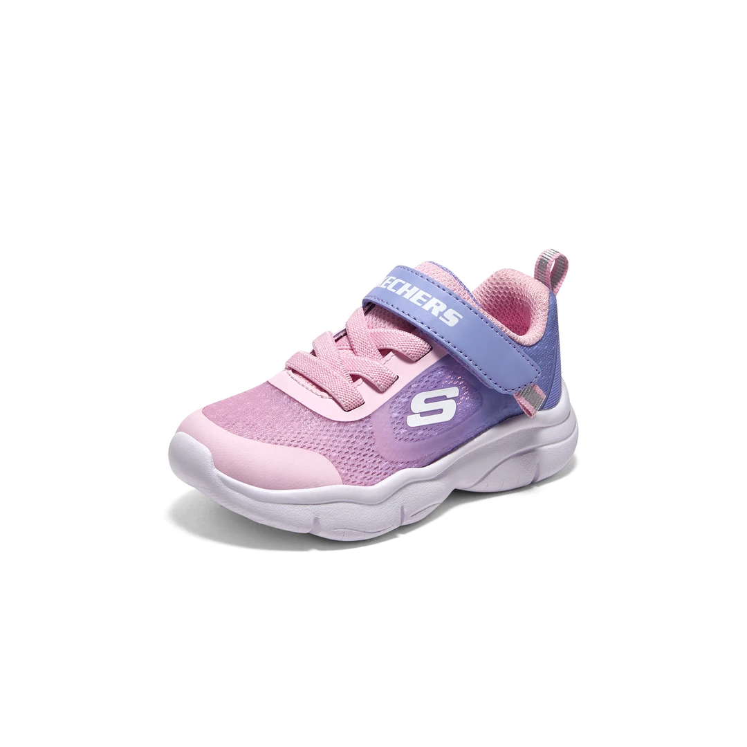 Skechers斯凯奇魔术贴鞋新款网面鞋舒适休闲儿童运动鞋 319021N