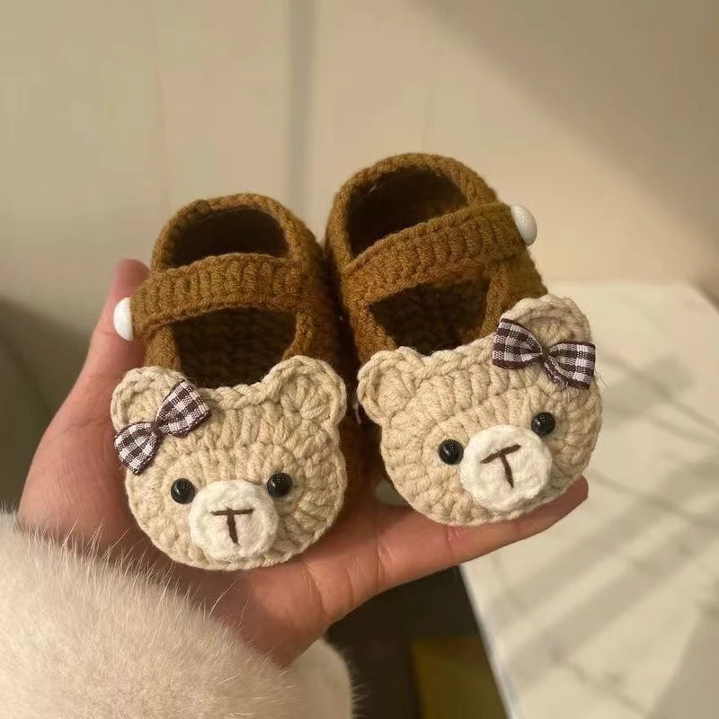 手工婴儿鞋材料包【需要您自己编织】新生儿宝宝鞋孕妇解闷