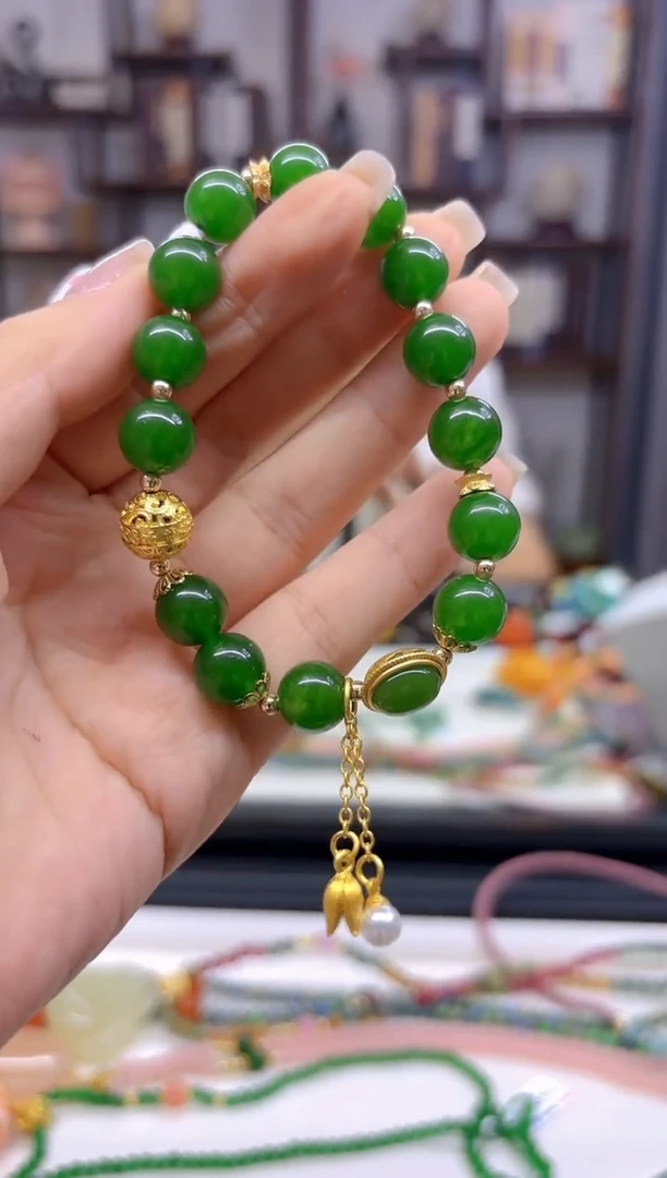 【闪购商品】和田玉（碧玉）手链未镶嵌S374