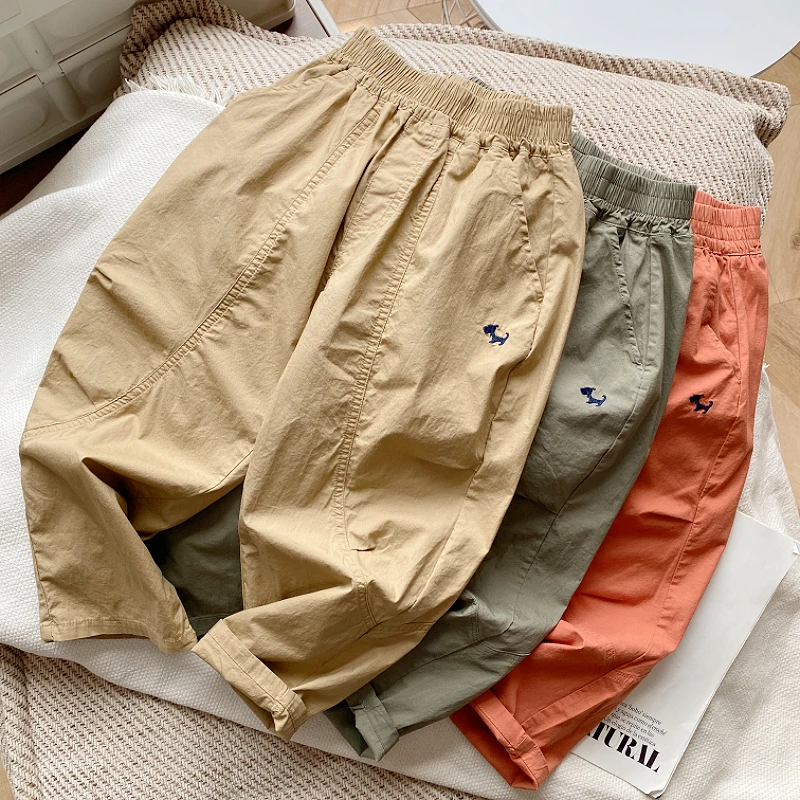 防蚊裤夏装夏季新款儿童薄款裤子时尚拼接男童夏季裤子