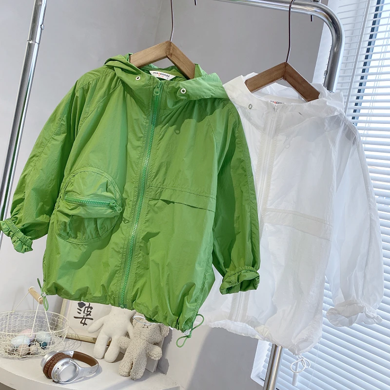 男童防晒衣儿童皮肤衣连帽夏装2025宝宝防晒服男孩夏季薄外套