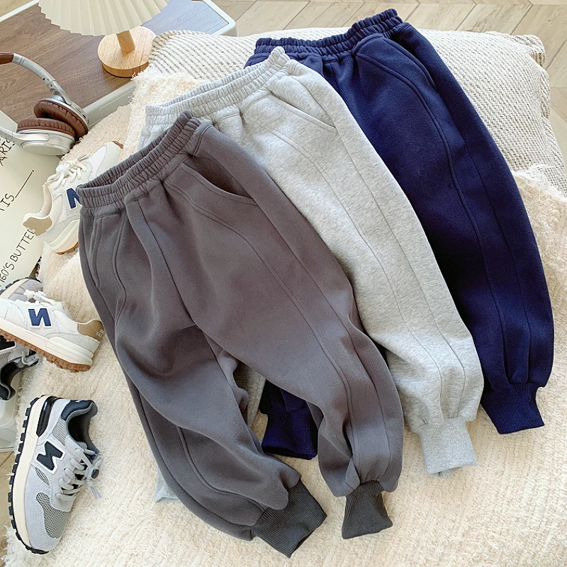 运动裤春秋新款男童男宝休闲运动长裤宝宝简约时尚百搭卫裤裤子