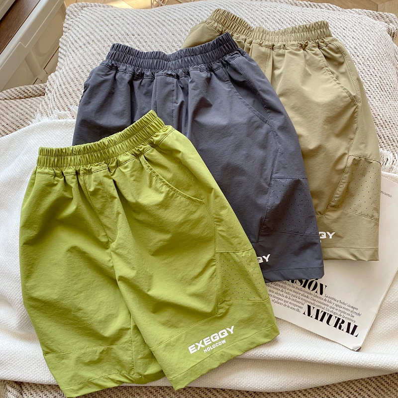 男童速干夏装凉感裤子儿童宽松休闲2025新款夏季短裤男童