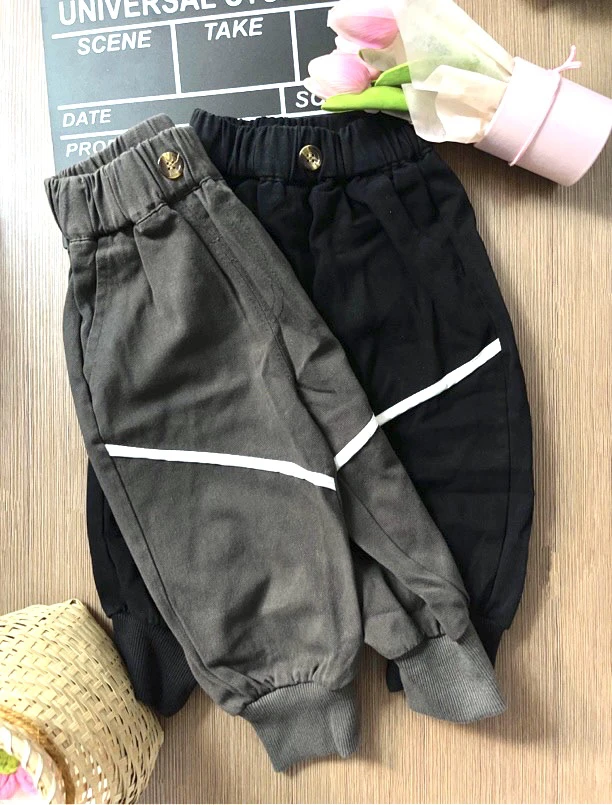 1009儿童斜白条春秋裤子 F3-2