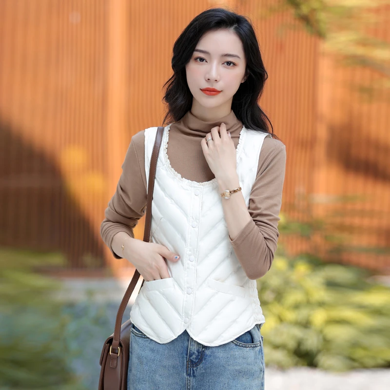 马甲女短款内穿轻薄修身贴身保暖羽绒小背心内胆2025年新款秋冬季