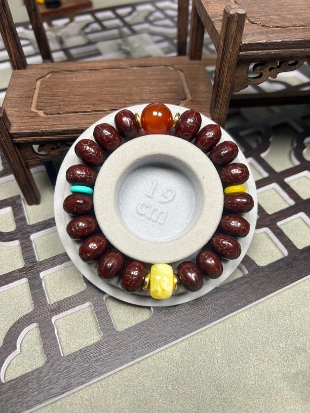 尼泊尔凤眼菩提子手串尺寸14+