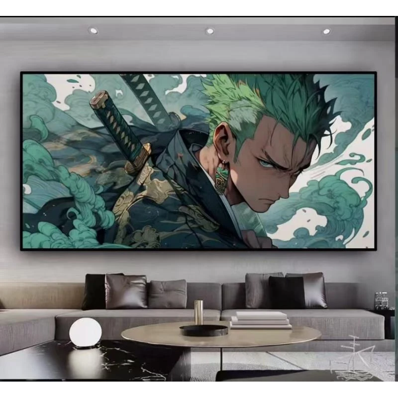 《海贼王索隆》青龙索隆动漫装饰画卡通壁画PVC40*80