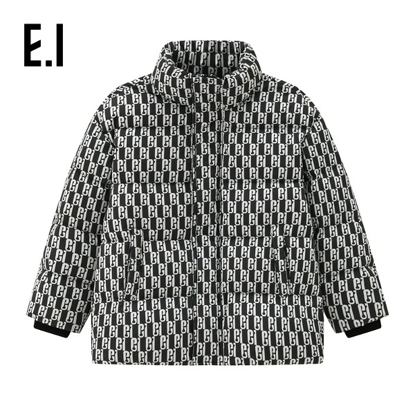 E.I【反季】童装儿童保暖羽绒服冬装字母印花面包服D8234101129
