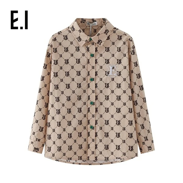 E.I春中大童长袖印花上衣外套D8231010418