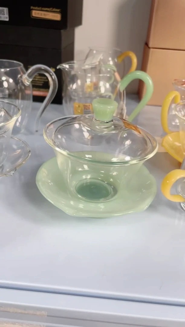 【闪购商品】禾器荷叶盖碗浅玉