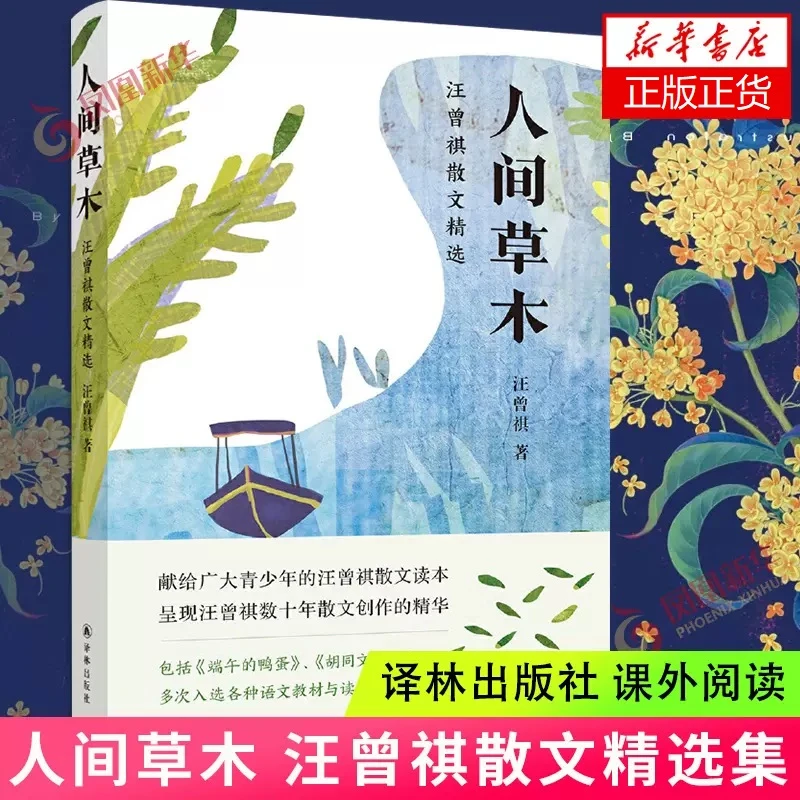 人间草木 汪曾祺散文精选 中国现当代文学散文 中小学生阅读名著