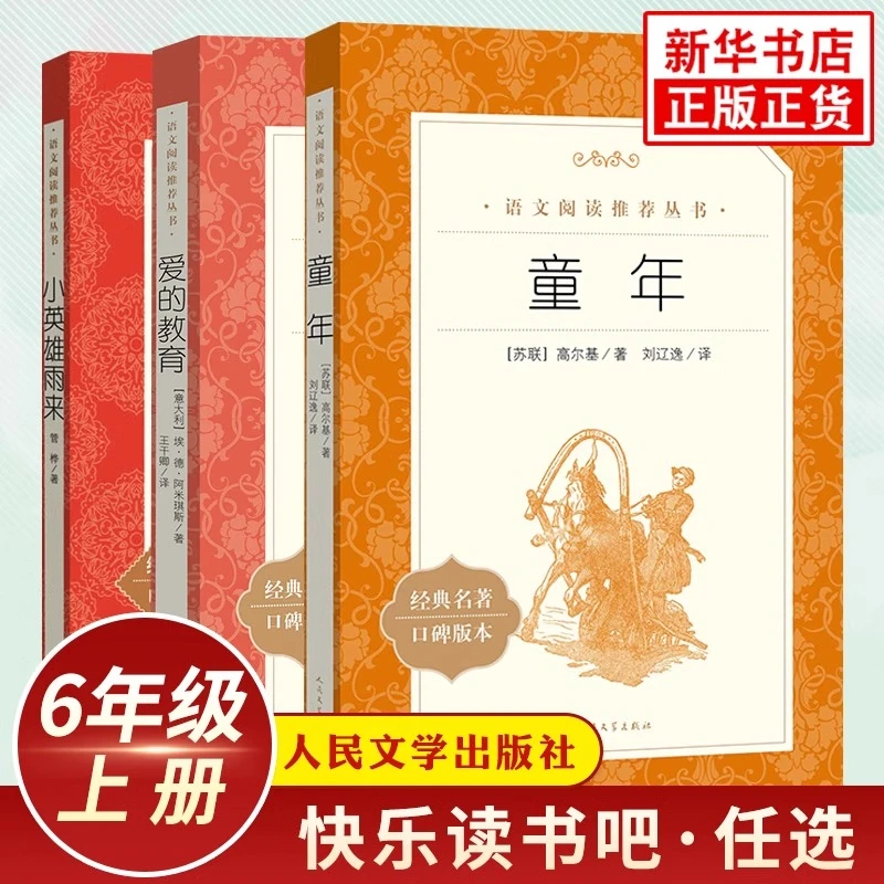 童年爱的教育小英雄雨来快乐读书吧小学生语文六年级上册拓展阅读