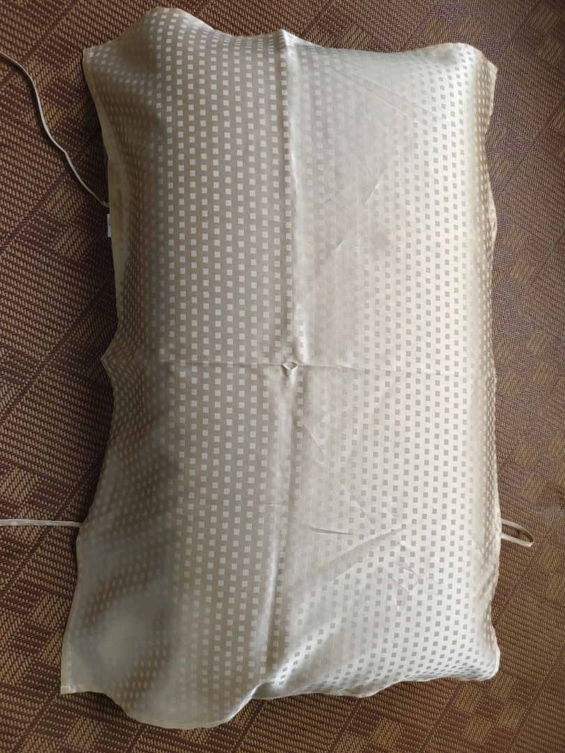 桑蚕丝枕头巾成人一对真丝防螨加厚桑蚕丝加棉